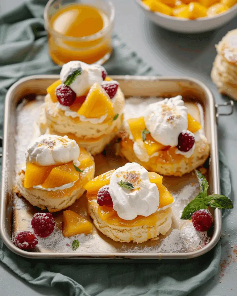 5-Minute Mango Melba Shortcake (The Easiest Mango Dessert!)