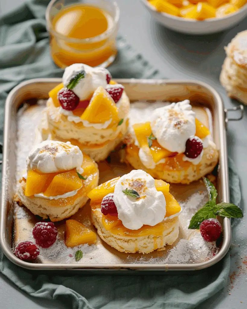 5-Minute Mango Melba Shortcake (The Easiest Mango Dessert!)
