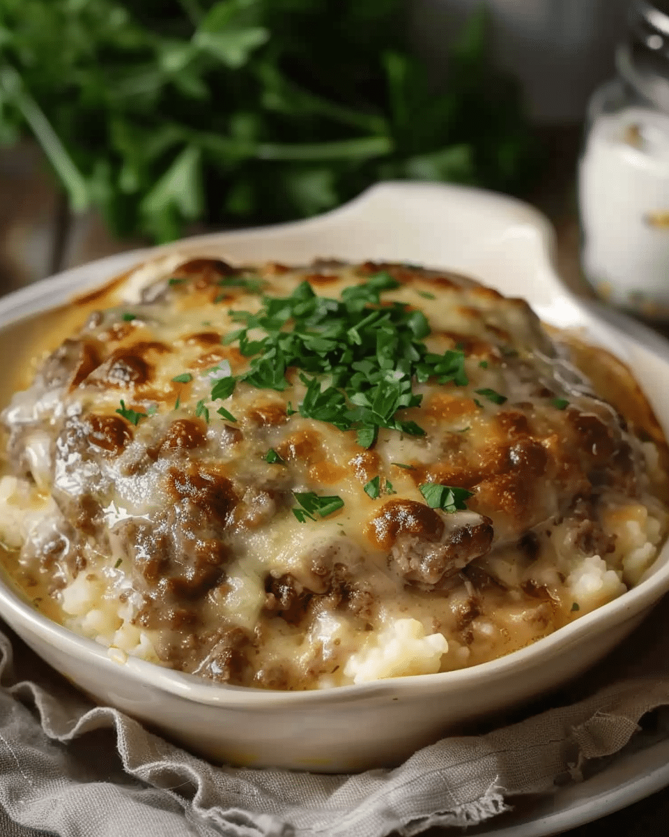 Amish Hamburger Steak Bake