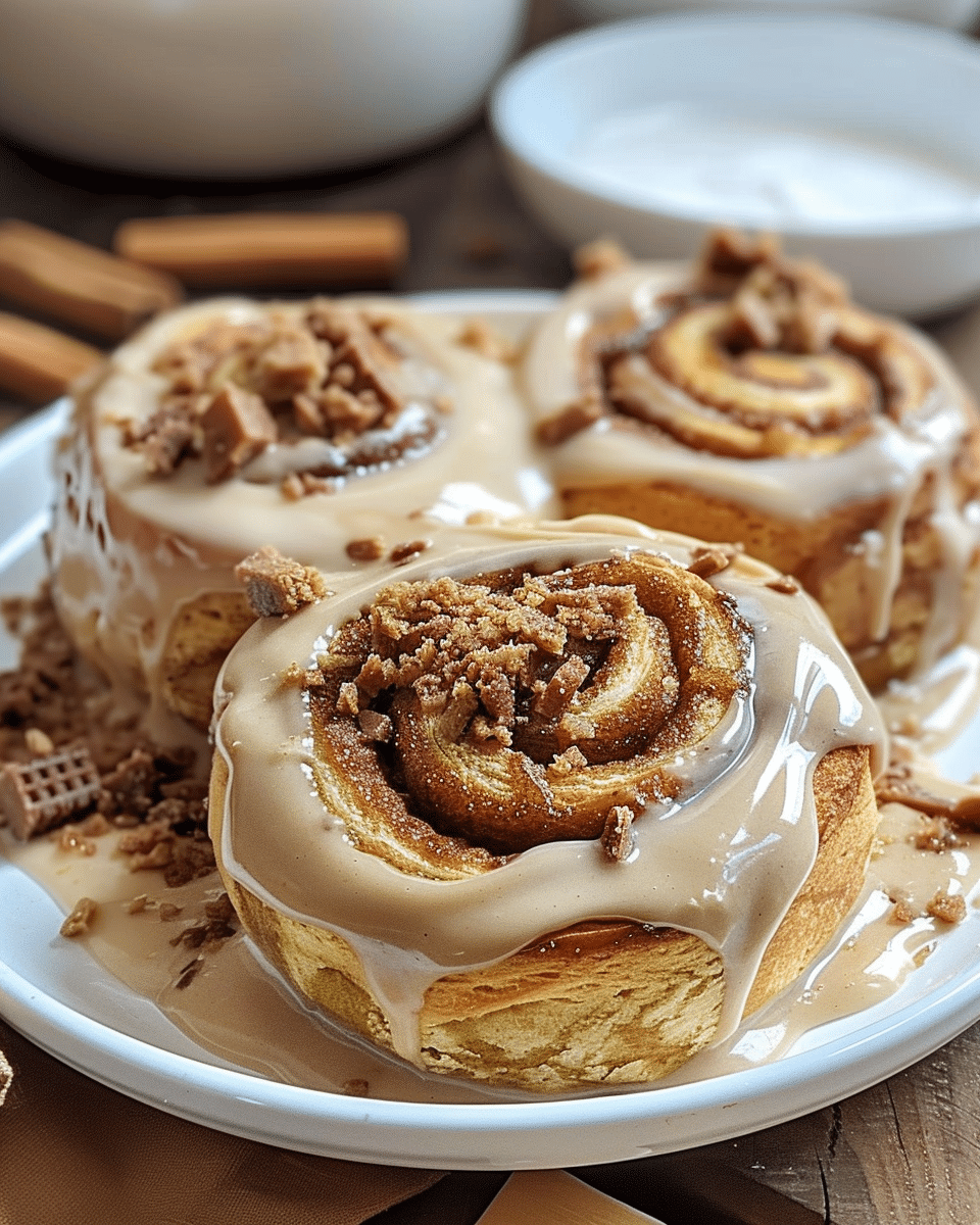 Biscoff Cookie Butter Cinnamon Rolls Recipe