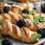 Blackberry Goat Cheese Puff Pastry Twists