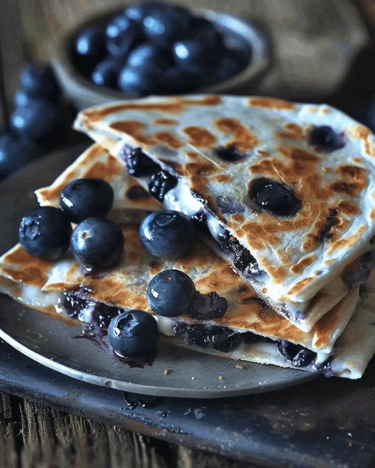 Blueberry Breakfast Quesadilla: Easy Morning Treat