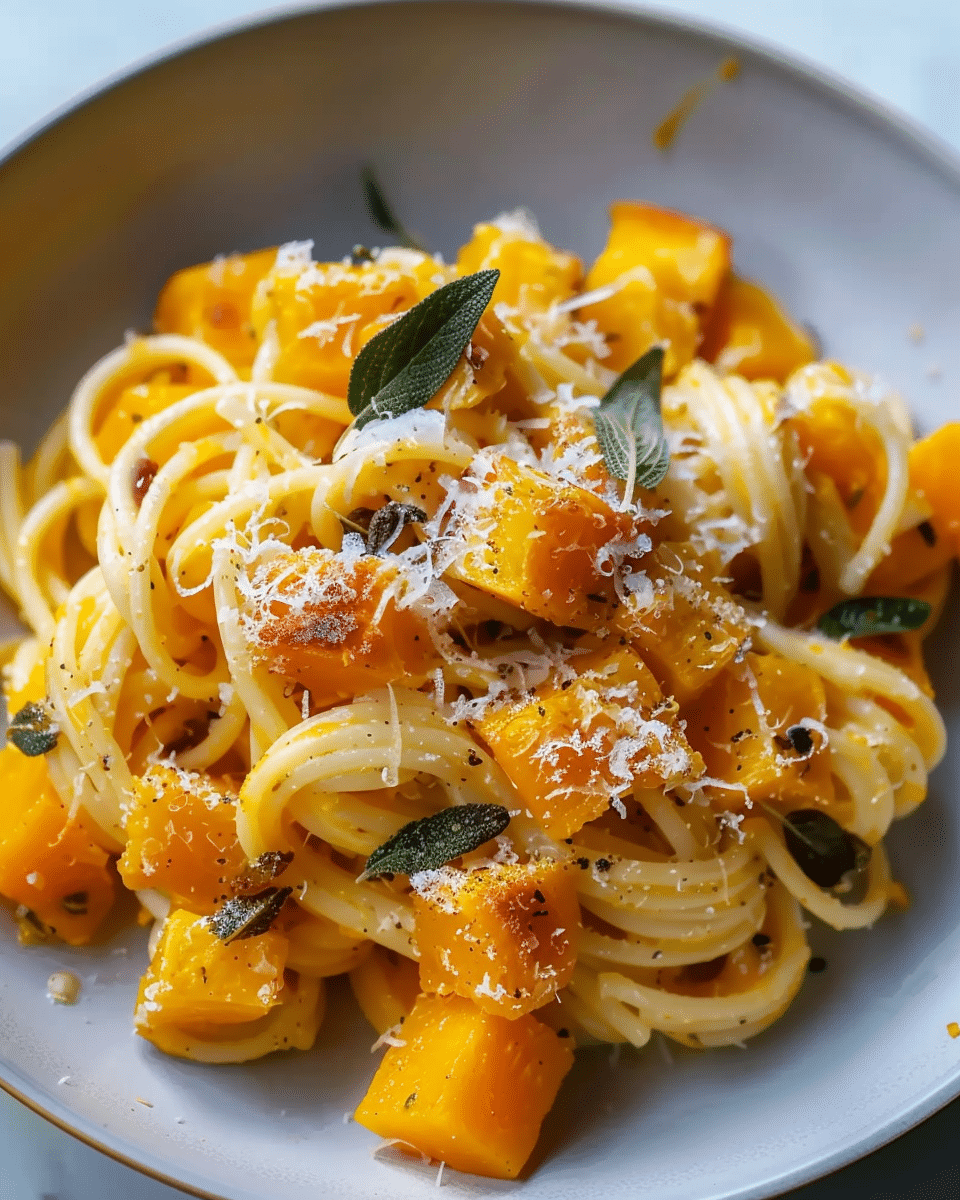 Brown Butter Sage Butternut Squash Pasta