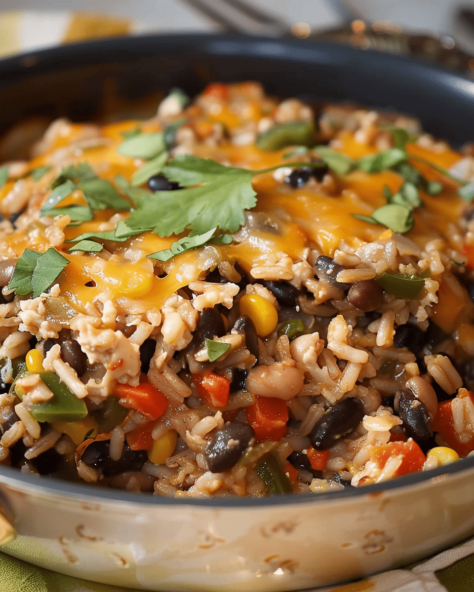 Brown Rice and Black Bean Casserole