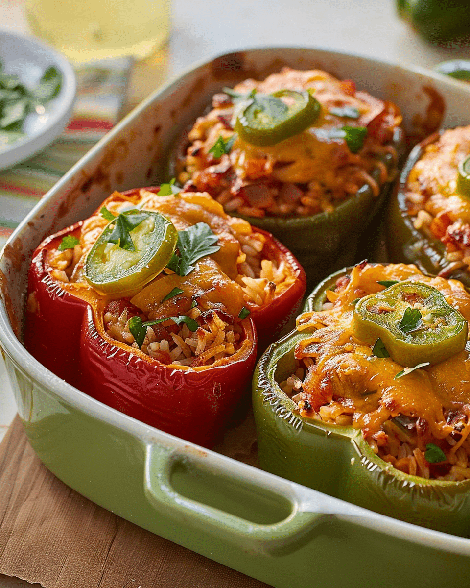 Cajun Style Stuffed Peppers Recipe