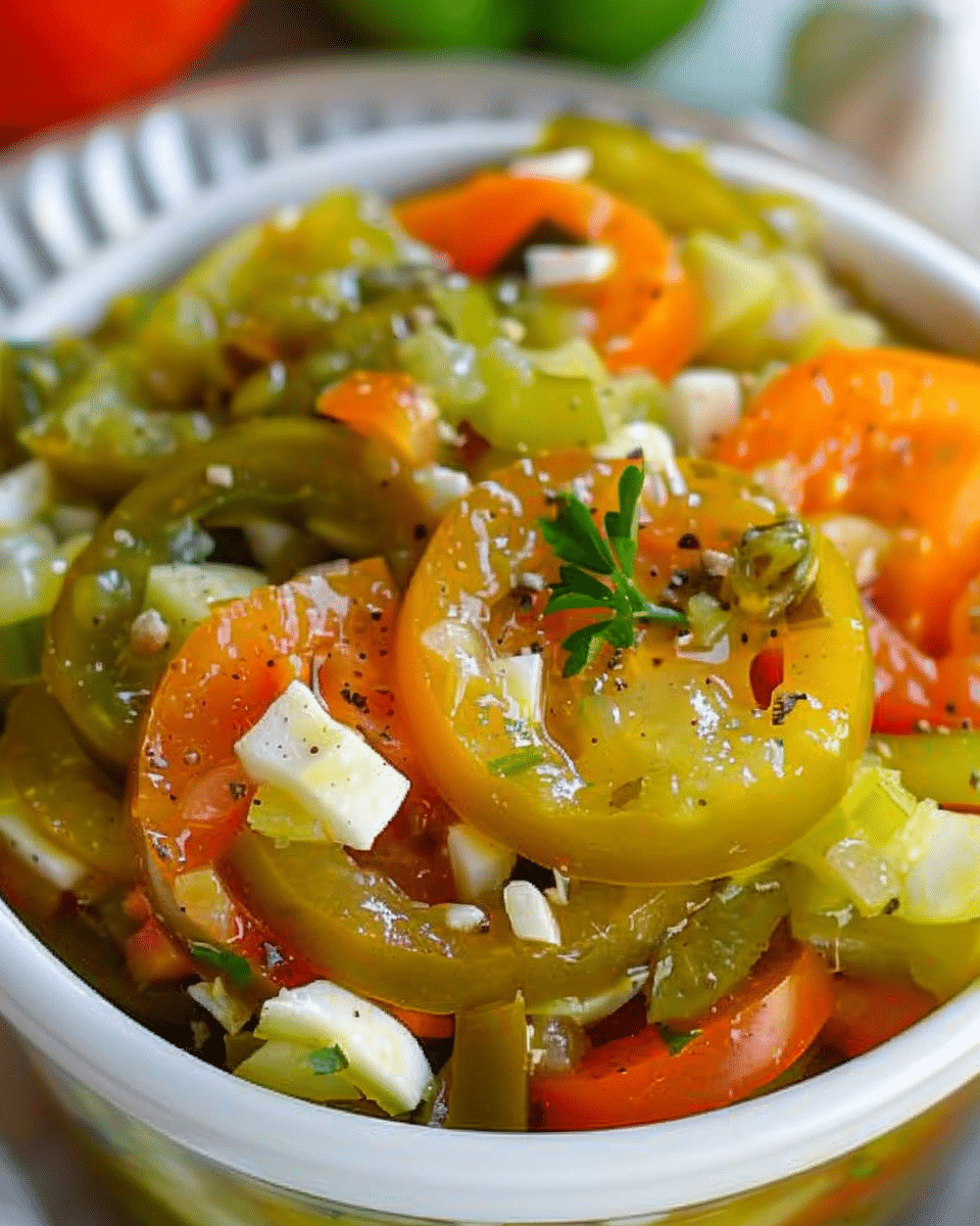 Canned Green Tomato Salad