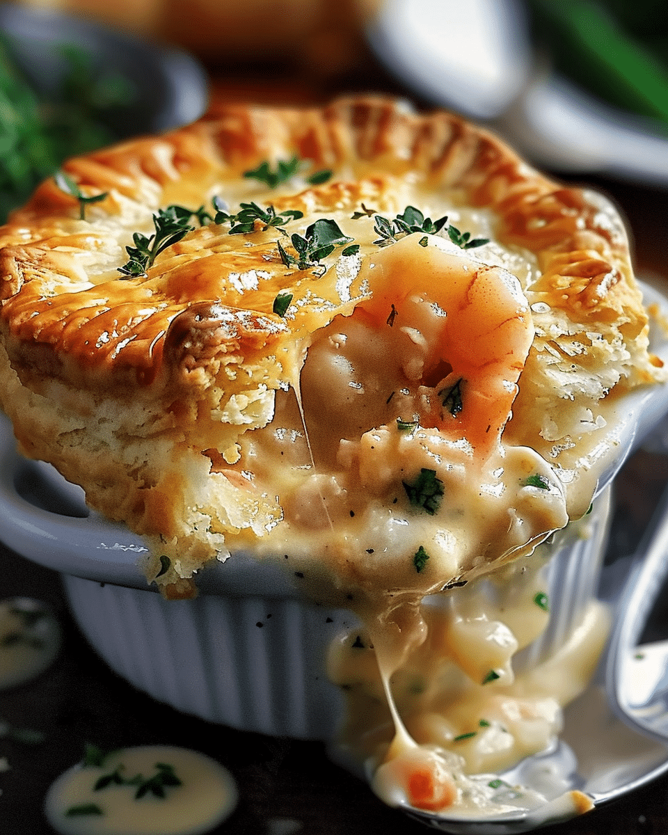Cheddar Bay Biscuit Seafood Pot Pie