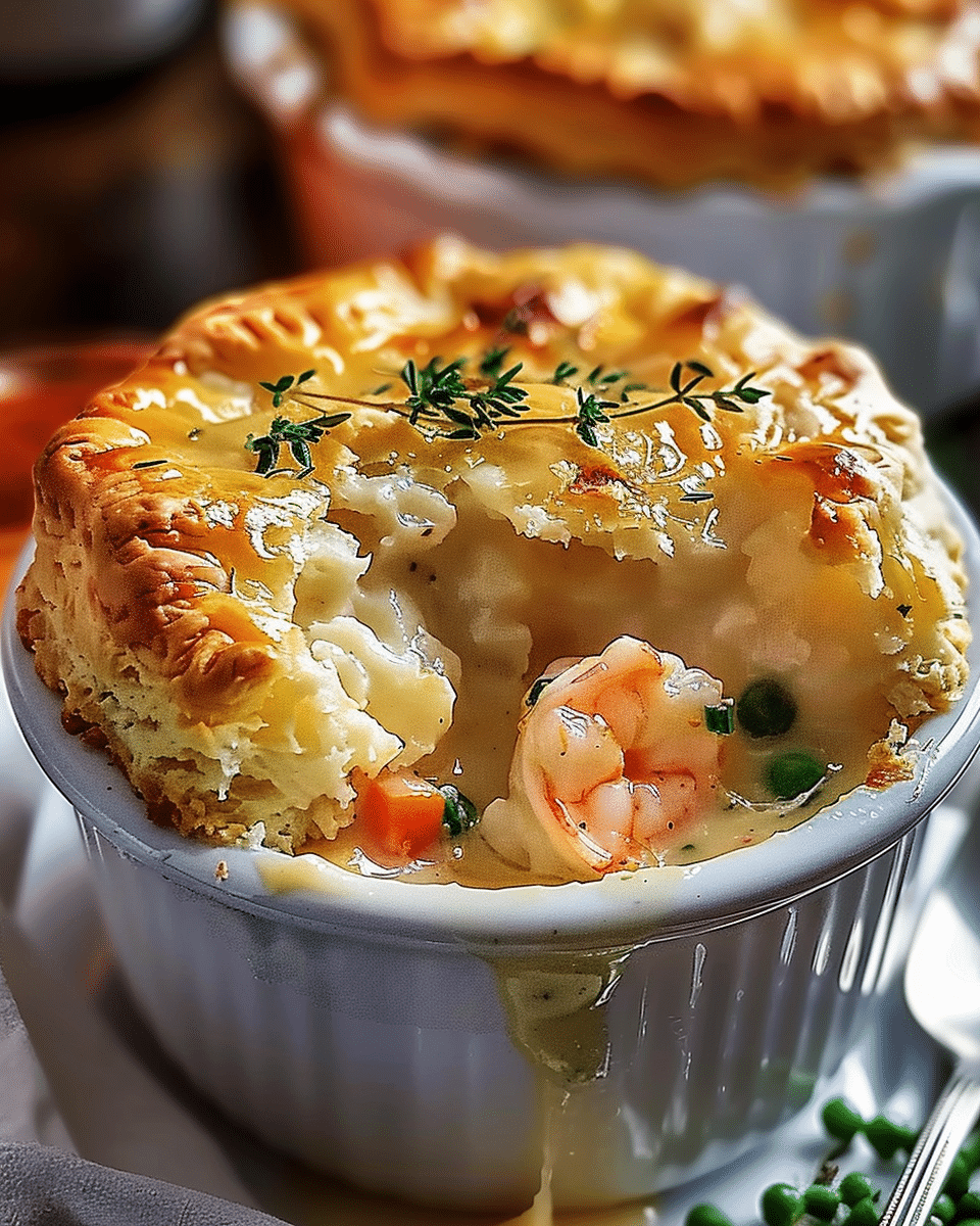 Cheddar Bay Biscuit Seafood Pot Pie