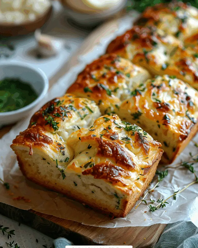 Cheese, Herb & Garlic Quick Bread