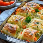 Cheesy Baked Vegetable Rolls