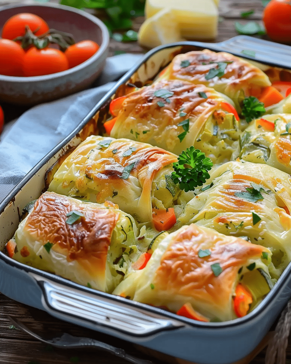 Cheesy Baked Vegetable Rolls