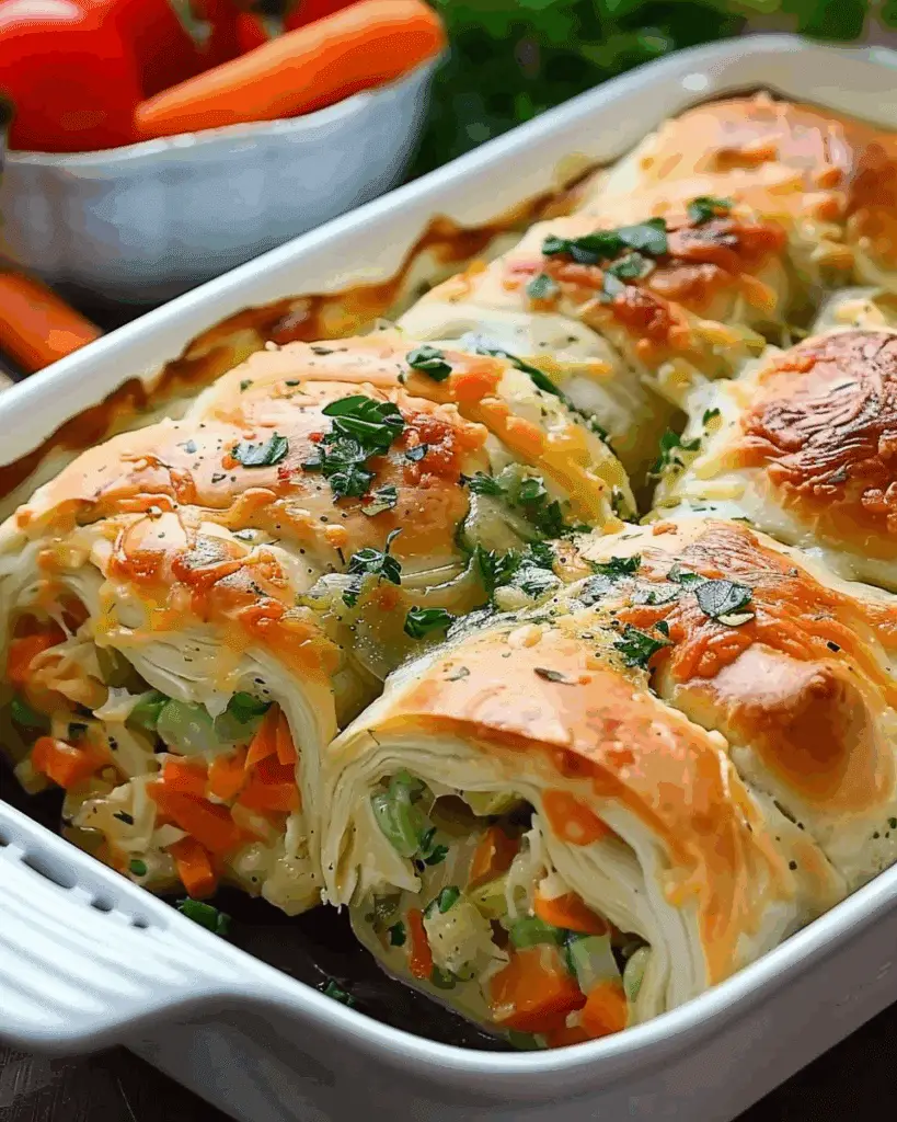 Cheesy Baked Vegetable Rolls