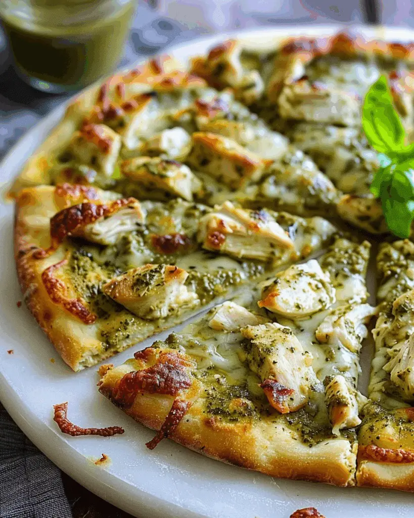 Chicken Pesto Pizza