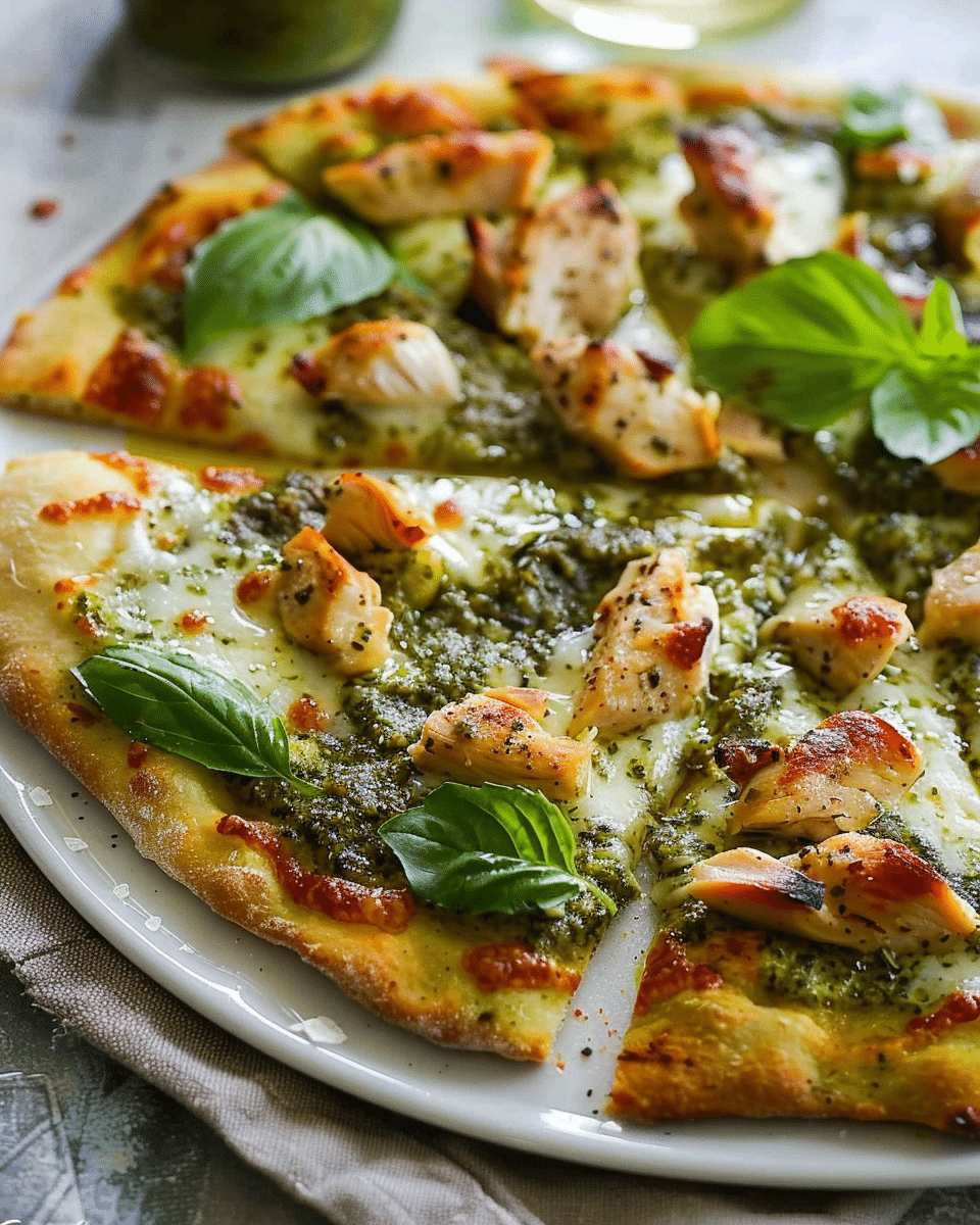 Chicken Pesto Pizza