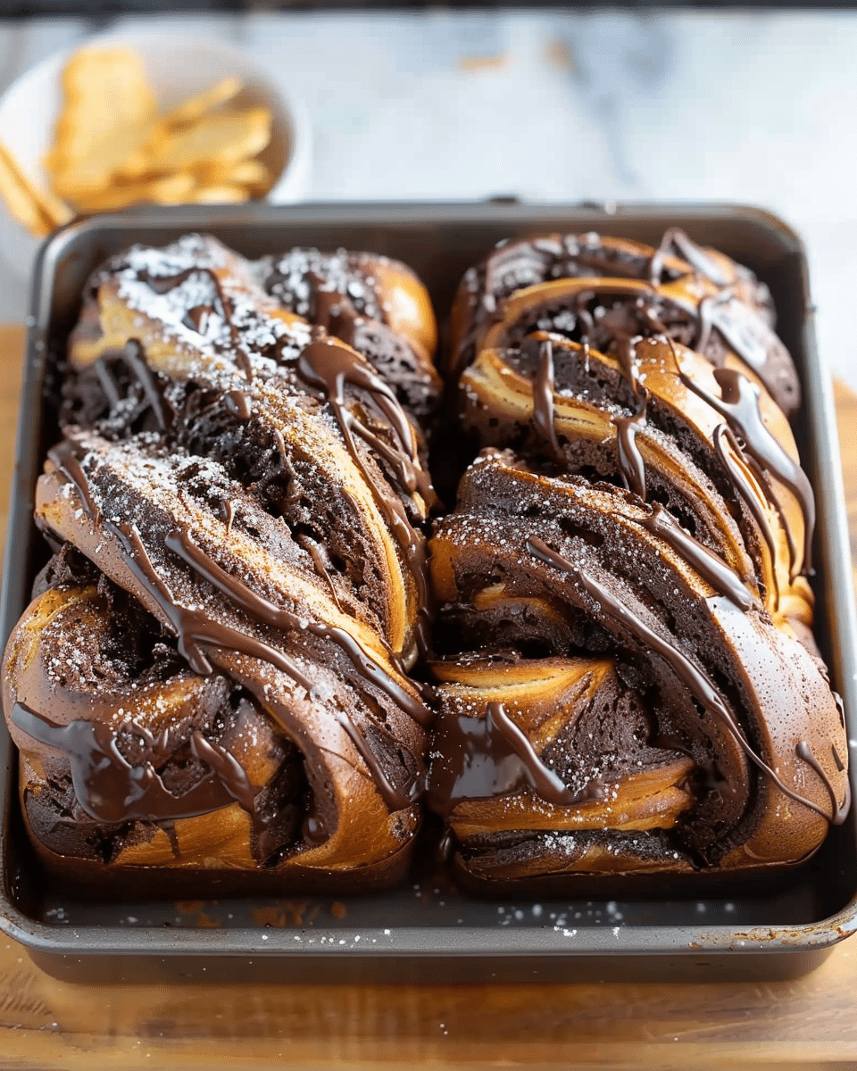 Chocolate Nutella Babka Bread