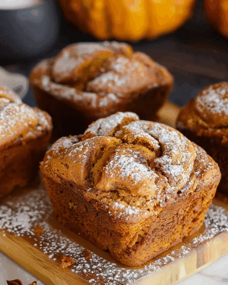 Cinnamon Swirl Pumpkin Bread Mini Loaves