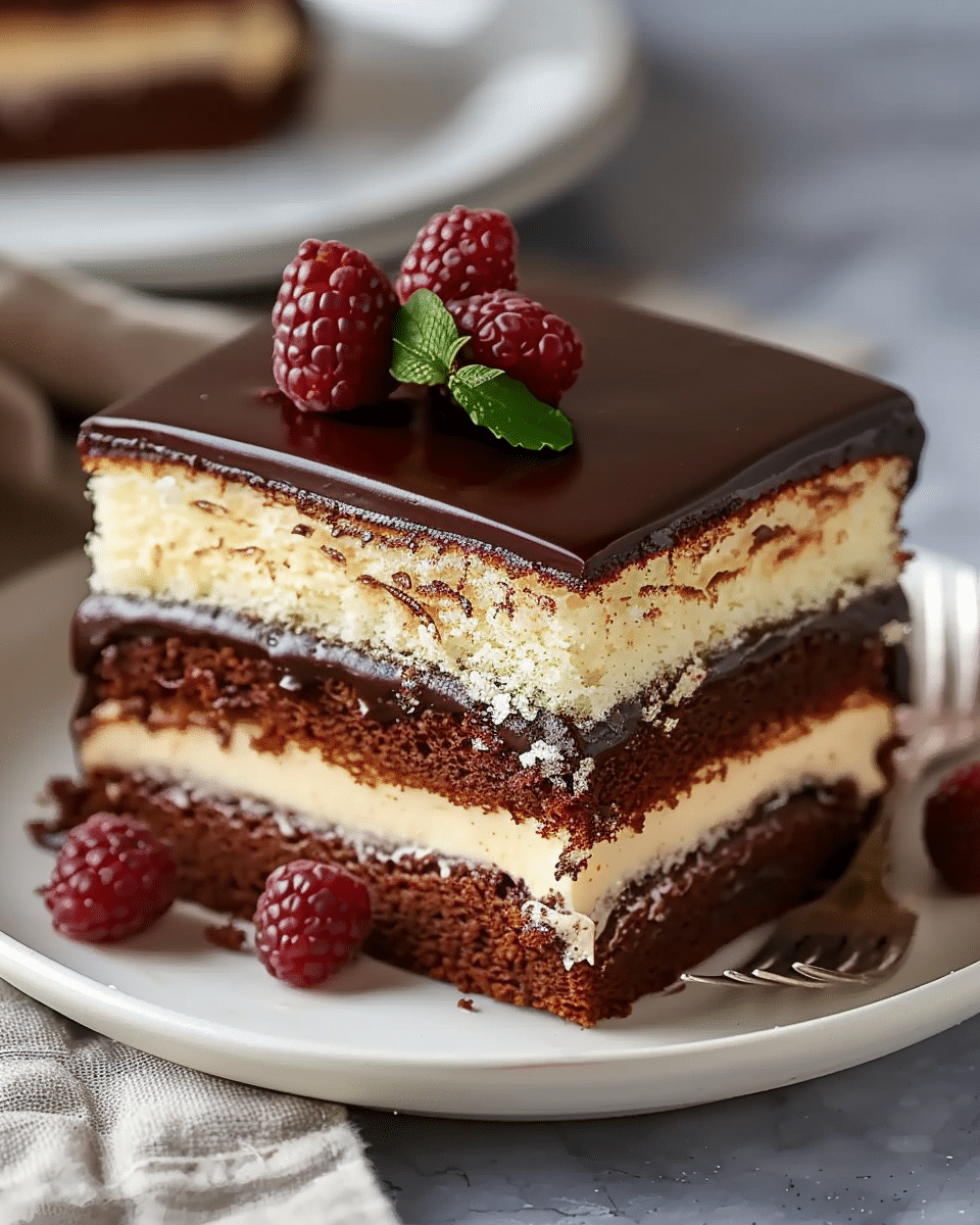 Classic & Creamy Boston Cream Cake Recipe