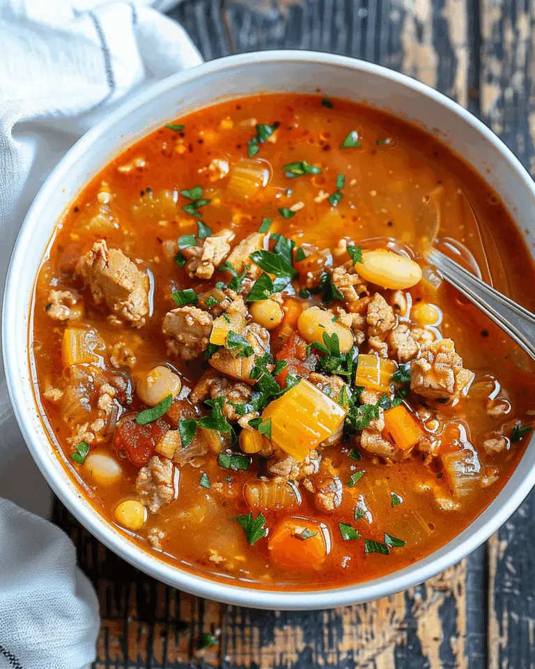 Cozy up with this Moroccan Spiced Turkey Soup!