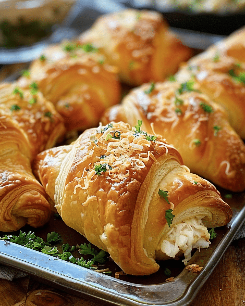 Crab & Cheese Filled Crescent Rolls: A Golden, Cheesy Seafood Delight