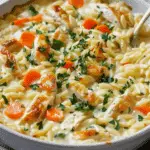 Creamy Chicken Pot Pie Orzo Recipe