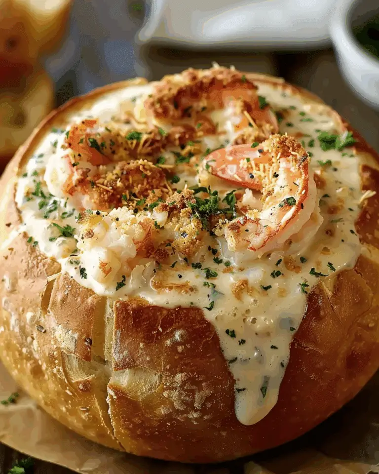 Creamy Crab-Stuffed Bread Bowl