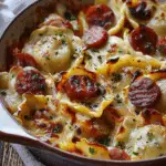Crock Pot Pierogi and Kielbasa Casserole