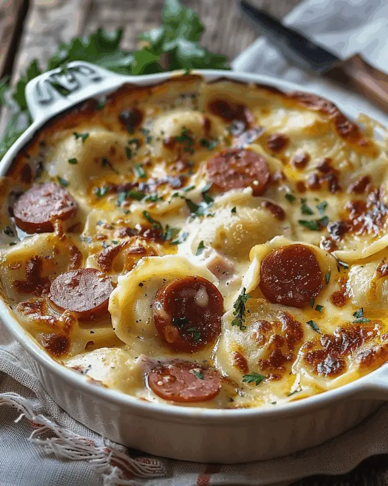 Crock Pot Pierogi and Kielbasa Casserole