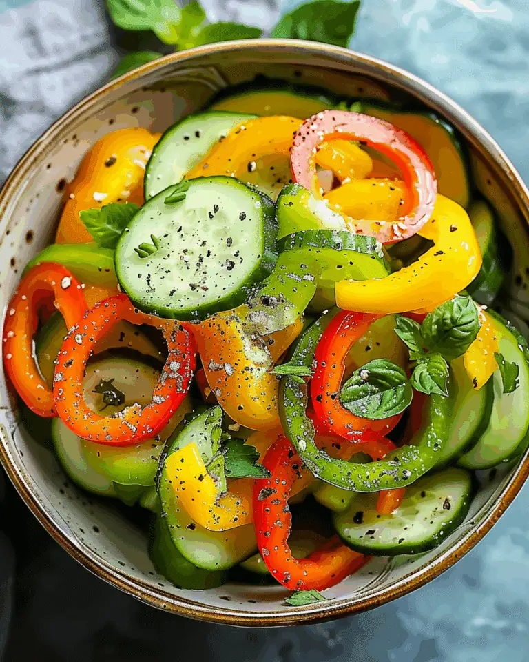 Cucumber & Sweet Pepper Salad