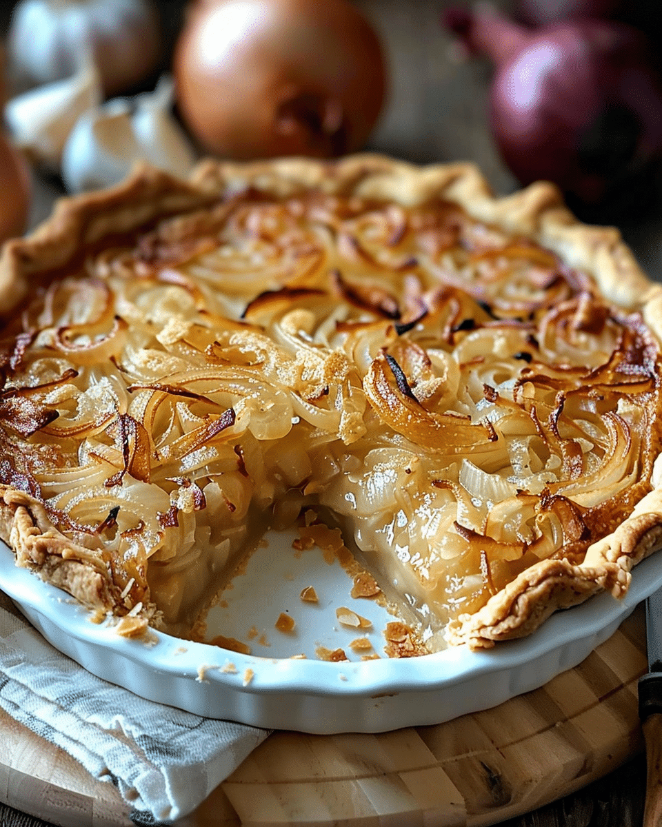 Deliciously Savory German Onion Pie (Zwiebelkuchen) Recipe