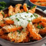 Crispy Parmesan Ranch Smashed Carrots for the Perfect Side Dish