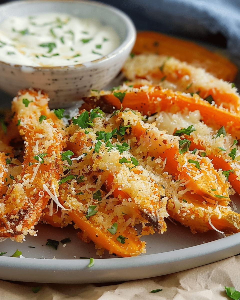 Crispy Parmesan Ranch Smashed Carrots for the Perfect Side Dish