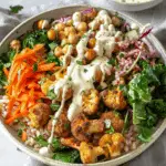 Easy Nourish Bowl Recipe with Tahini Yogurt Dressing