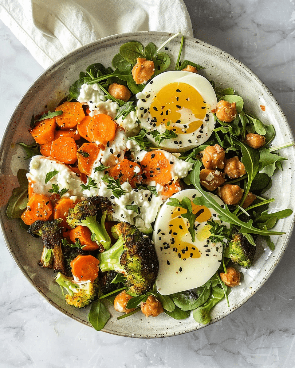 Easy Nourish Bowl Recipe with Tahini Yogurt Dressing
