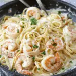 Fettuccine Alfredo with Shrimp