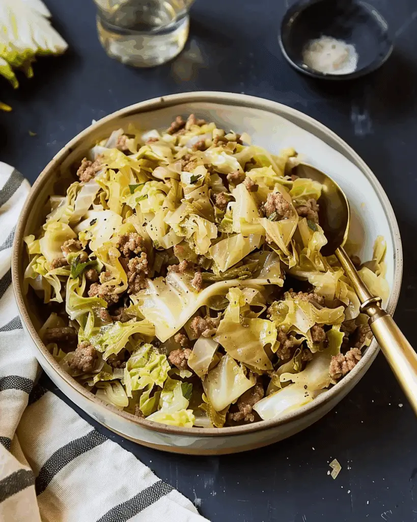 Ground Beef and Cabbage