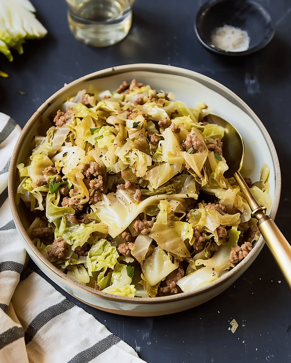 Ground Beef and Cabbage