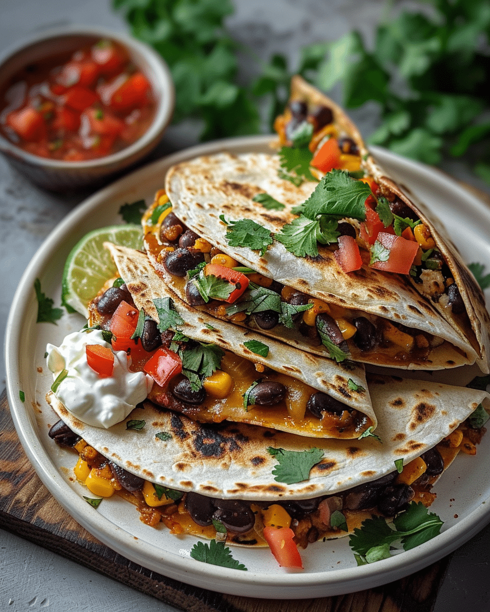 Healthy Black Bean Quesadilla Recipe