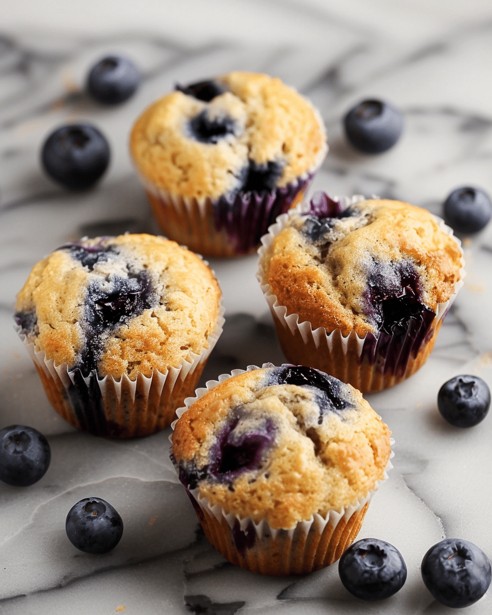 Homemade Blueberry Protein Muffins