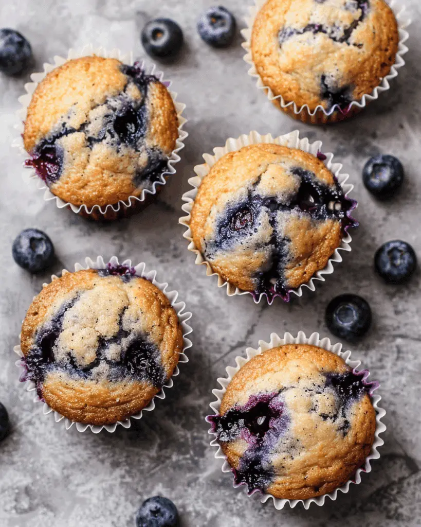 Homemade Blueberry Protein Muffins