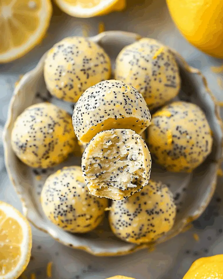 Irresistible Lemon Poppyseed Energy Bites Recipe to Brighten Your Day