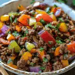 Keto Mediterranean Ground Beef Stir Fry