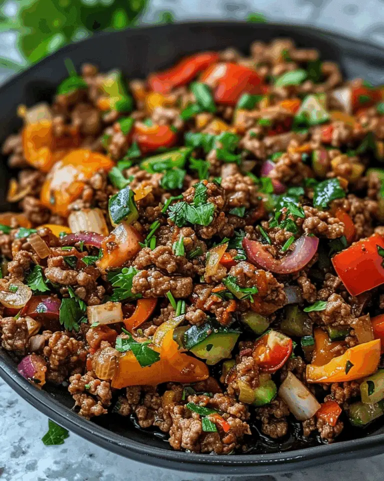 Keto Mediterranean Ground Beef Stir Fry