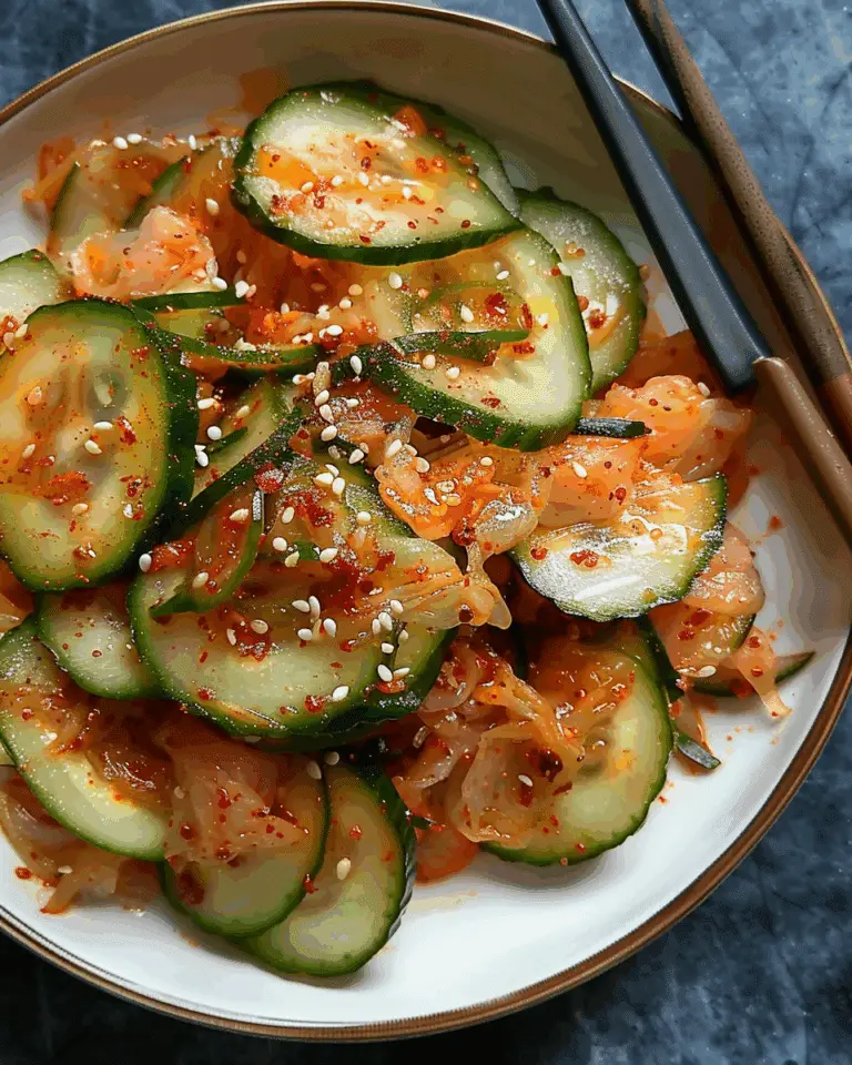 Kimchi Cucumber Salad