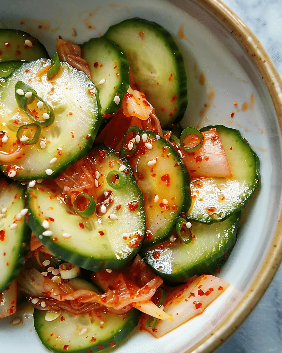Kimchi Cucumber Salad