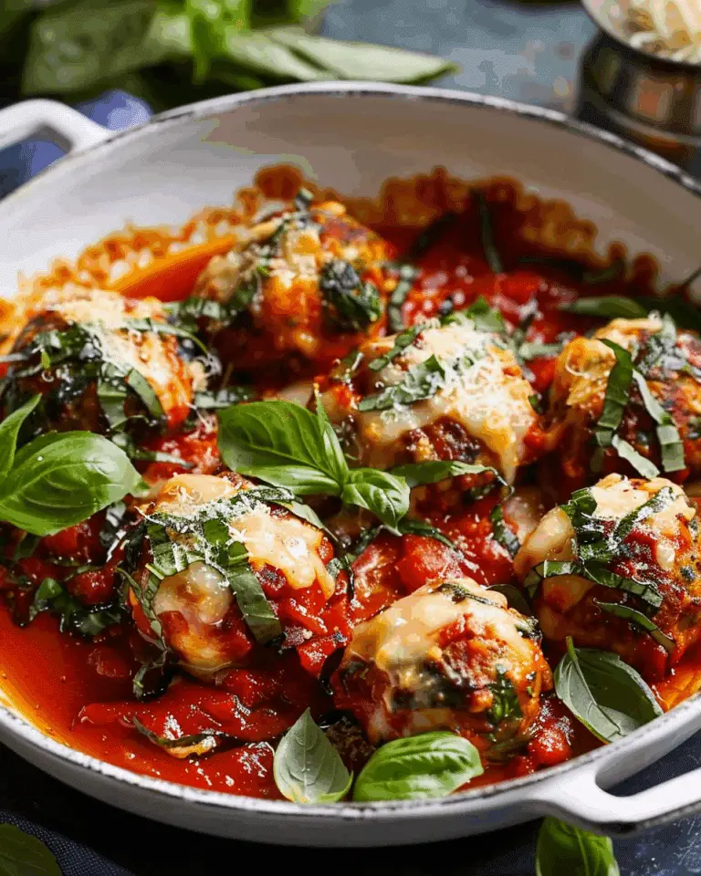 Make-Ahead Basil Chicken Meatballs Parmesan