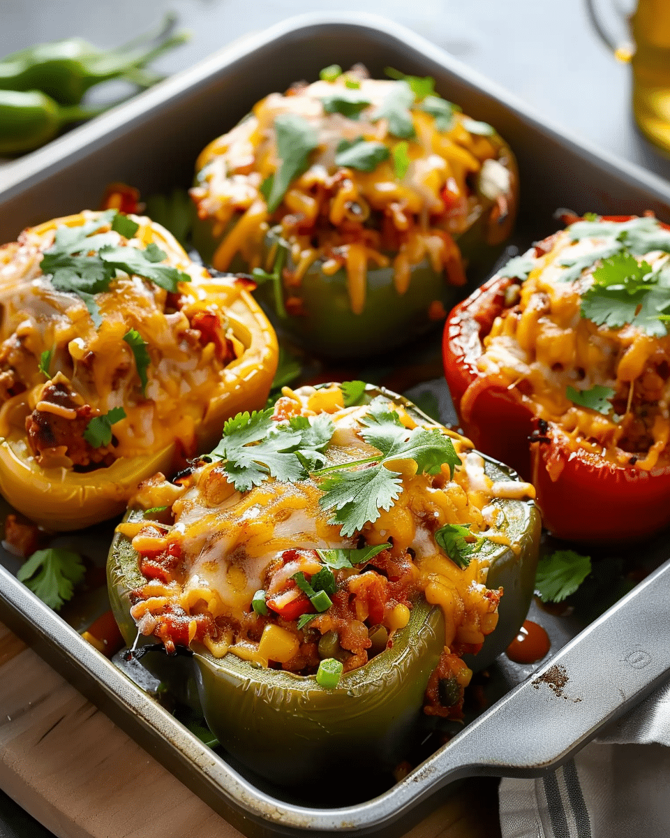 Mexican Vegetarian Stuffed Peppers Recipe