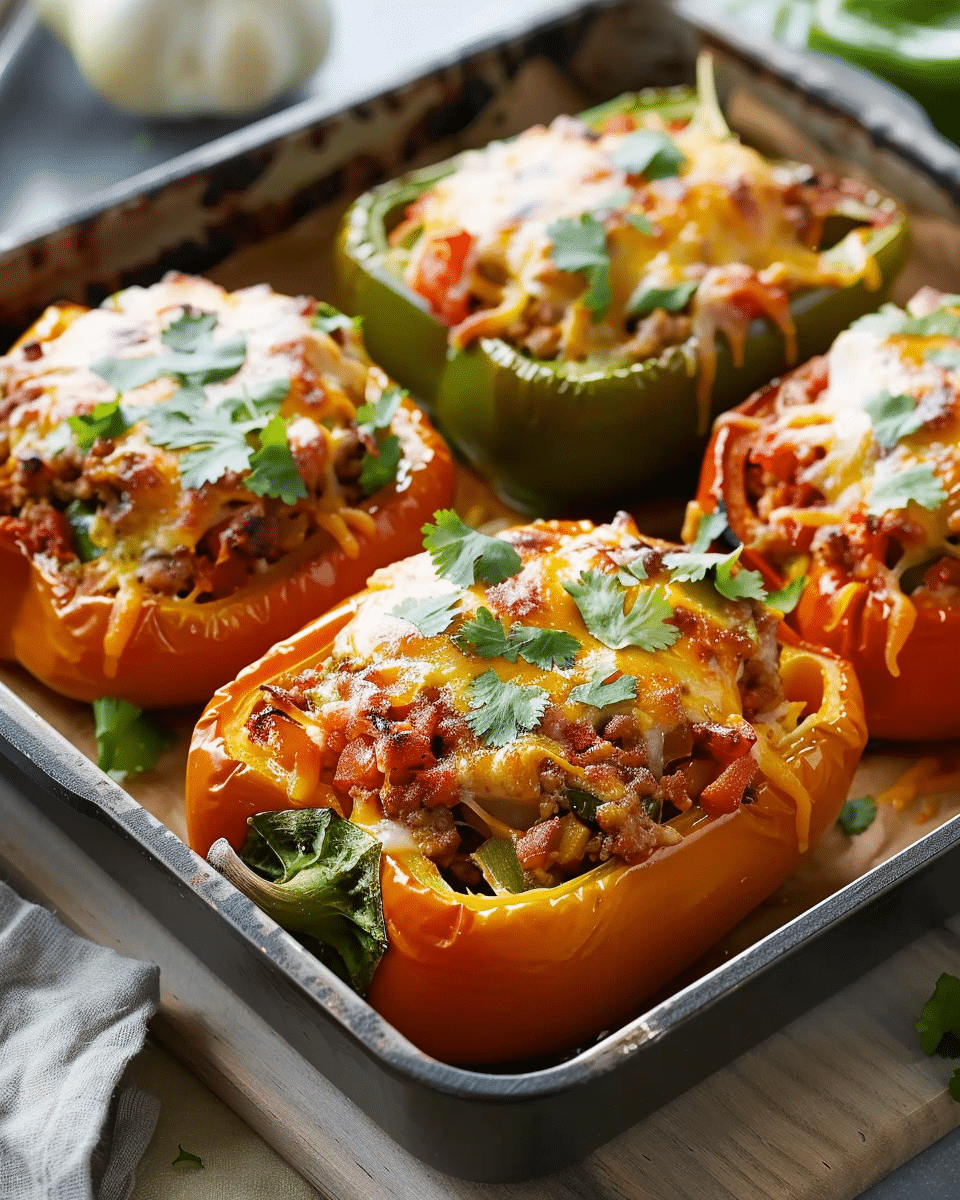 Mexican Vegetarian Stuffed Peppers Recipe