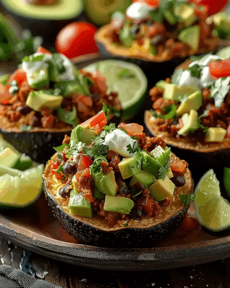 Mini Taco Stuffed Avocados