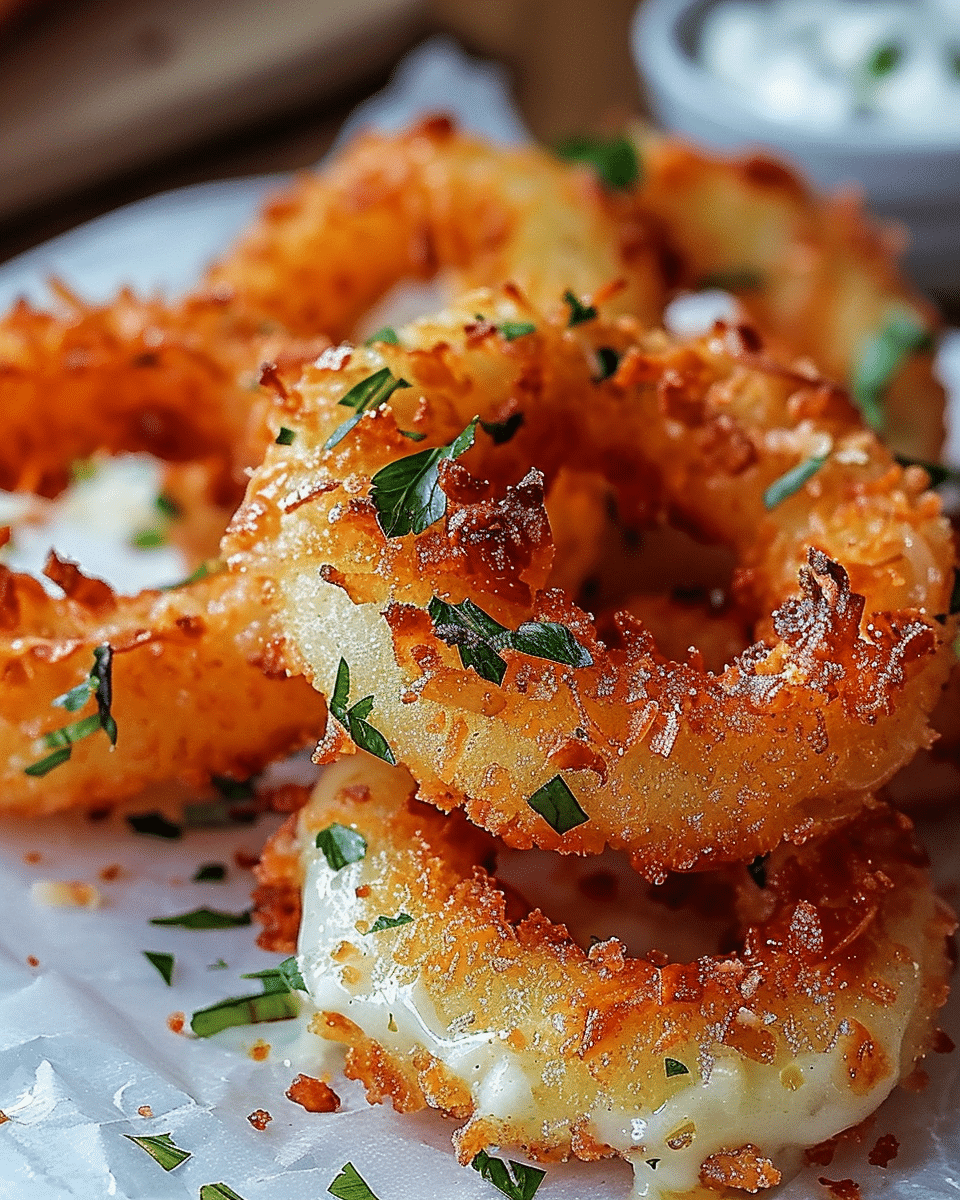 Mozzarella Stick Onion Rings