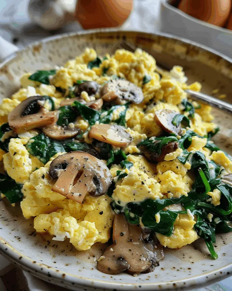 Mushroom Spinach Scrambled Eggs: 5 Steps to Savory Bliss